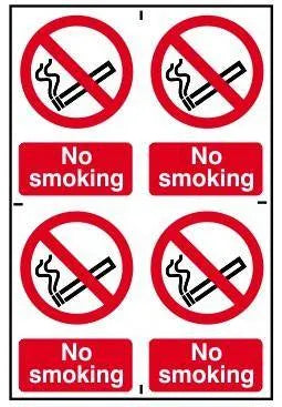 Safety Sign No Smoking 4
