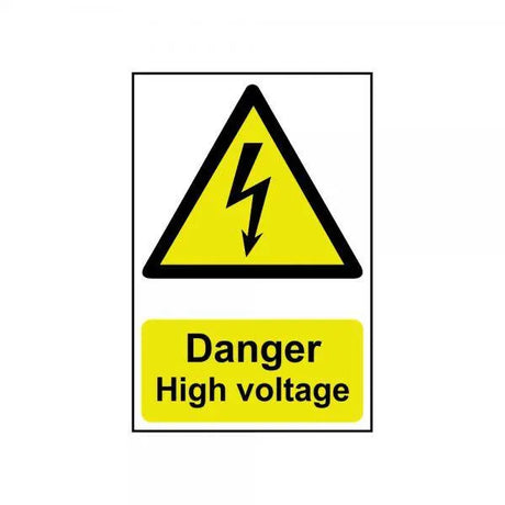 Safety Sign Danger High Voltage