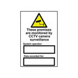 Warning Sign These Premises CCTV