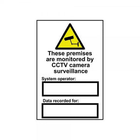 Warning Sign These Premises CCTV