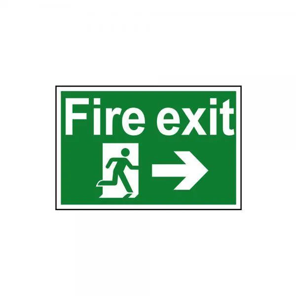 Sign Fire Arrow Right