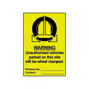Sign Unauthorised Vechicles