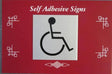 Sign Toilets Disabled Silver