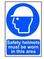 Sign Safety Helmet Work Large