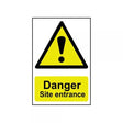 Sign Danger Site Entrance Large