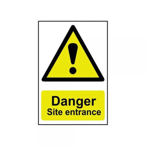 Sign Danger Site Entrance Large
