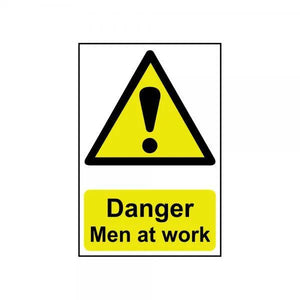 Sign Danger Men At Work Large