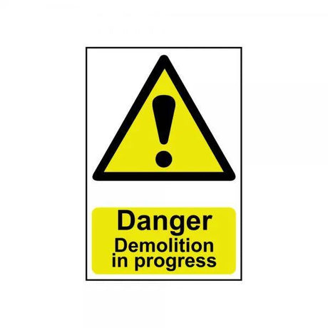 Sign Danger Demolition