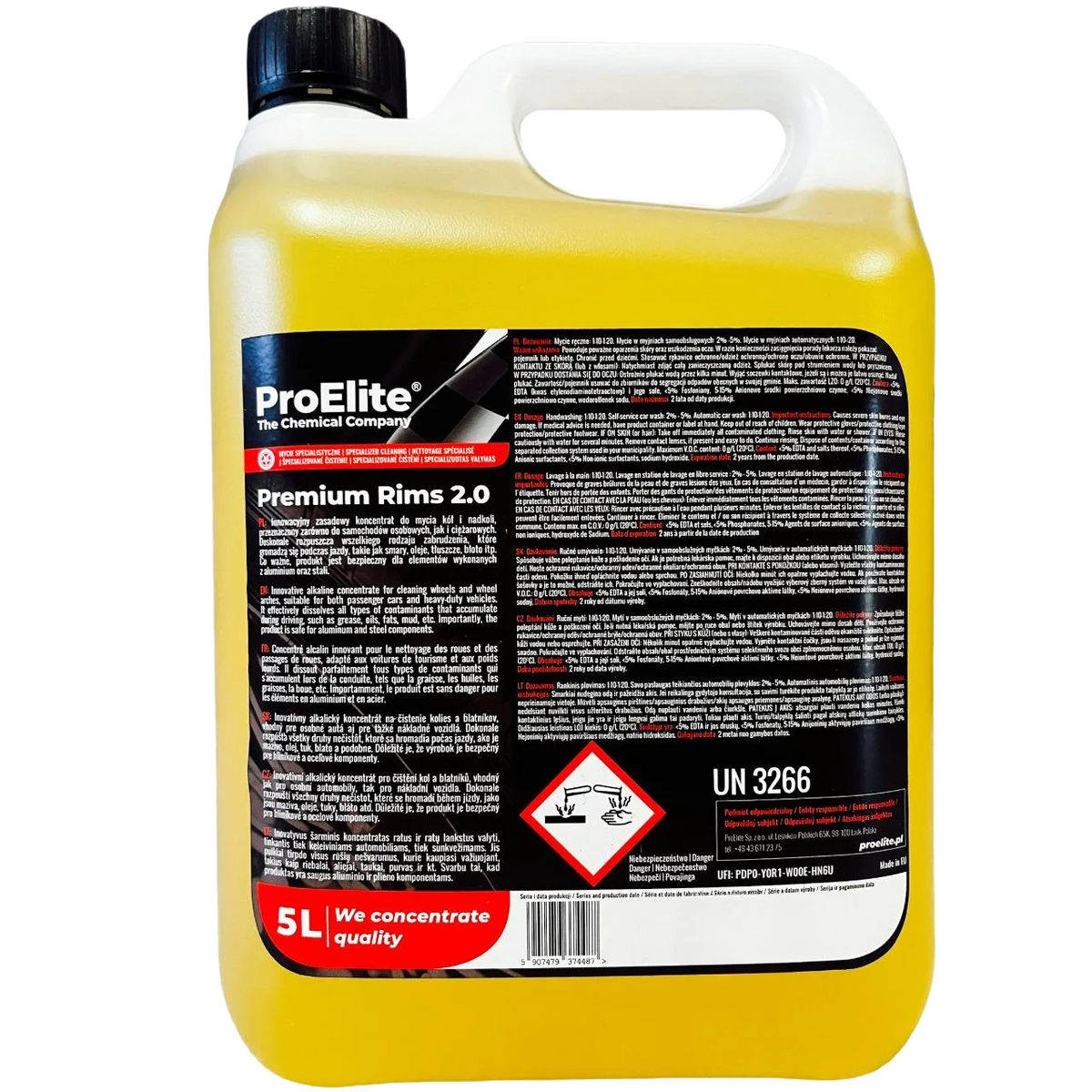 ProElite Premium Rims 2.0 Alloy Cleaner 5L
