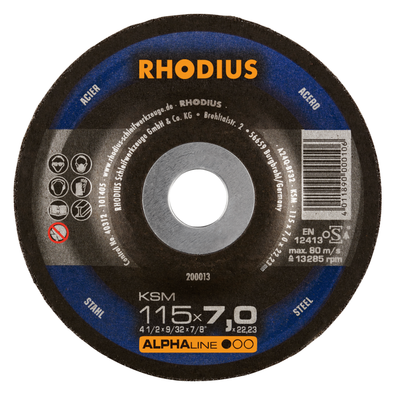 Rhodius KSM Grinding Disc 115mm x 7mm