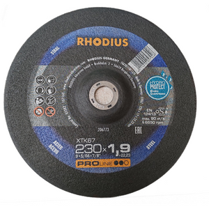 Rhodius XTK67 Cutting Disc 230mm x 1.9mm