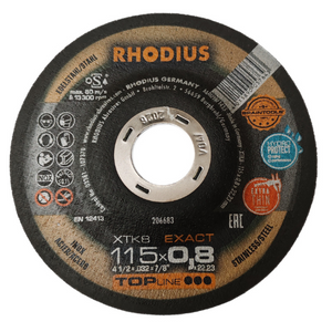 Rhodius XTK8 Cutting Disc 115mm x 0.8mm