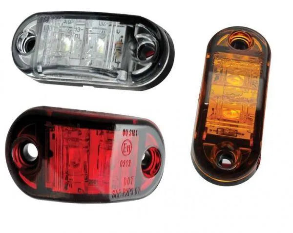 247 White LED Side Marker Light 65mm
