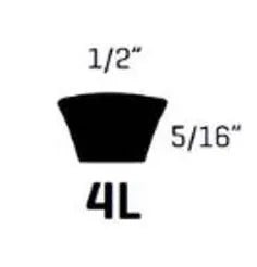 A104 Kevlar Belt - 4L-1060 | Heavy-Duty A Section Drive Belt