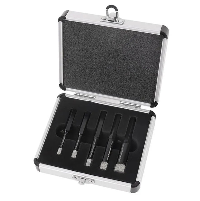 AC Brooklyn 5PC Diamond Tile and Glass Bit Set - Precision Drilling for Ceramic, Glass & Tile Surfaces