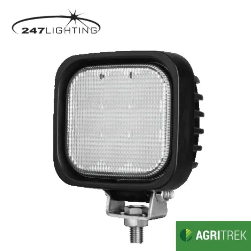 Agritrek 5 Inch Square LED Work Lamp 27W -  247 CA 5754, 9-32V Flood Beam