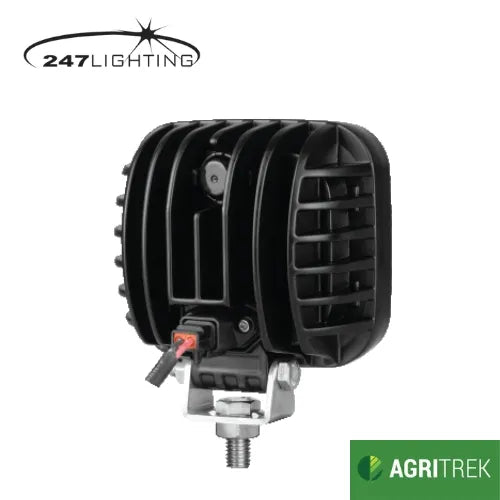 Agritrek 5 Inch Square LED Work Lamp 27W -  247 CA 5754, 9-32V Flood Beam