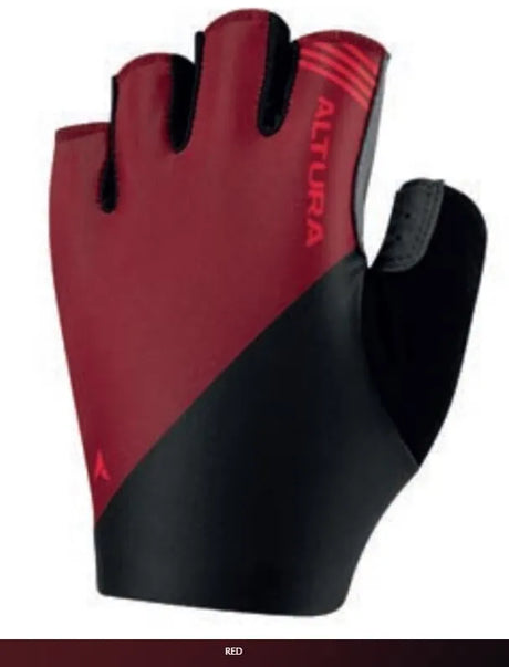 Altura Airstream Cycling Mitts | Unisex | Red | Memory Foam Padding | Road Gloves