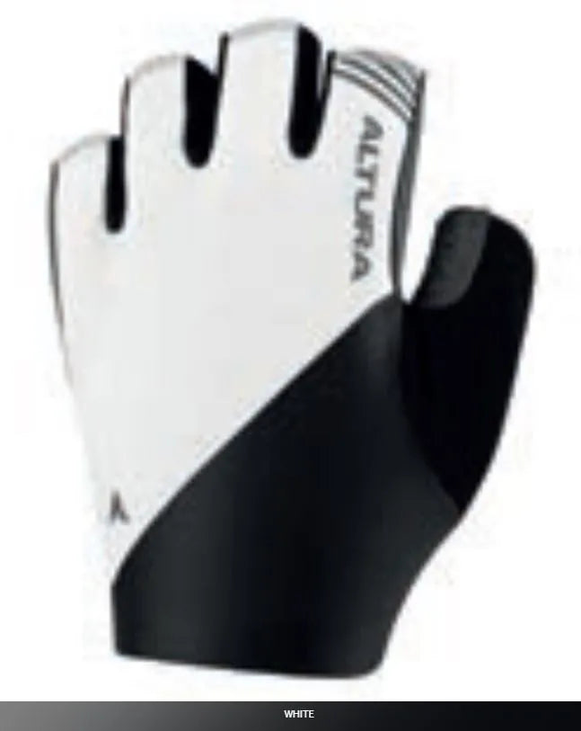 Altura Airstream Cycling Mitts | Unisex | White | Memory Foam Padded | Road Gloves