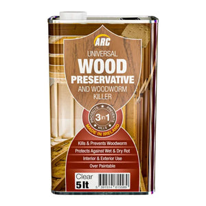 Arc Wood Preservative & Woodworm Killer 5lt Clear