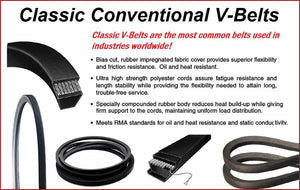 B022 Industrial Standard Classic Replacement V-Belt | Durable & Reliable Power Transmission