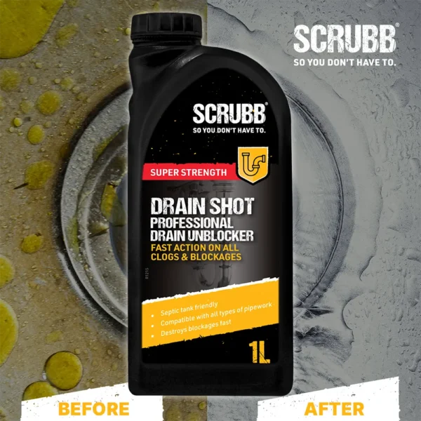 SCRUBB Drain Shot Drain Cleaner 1L