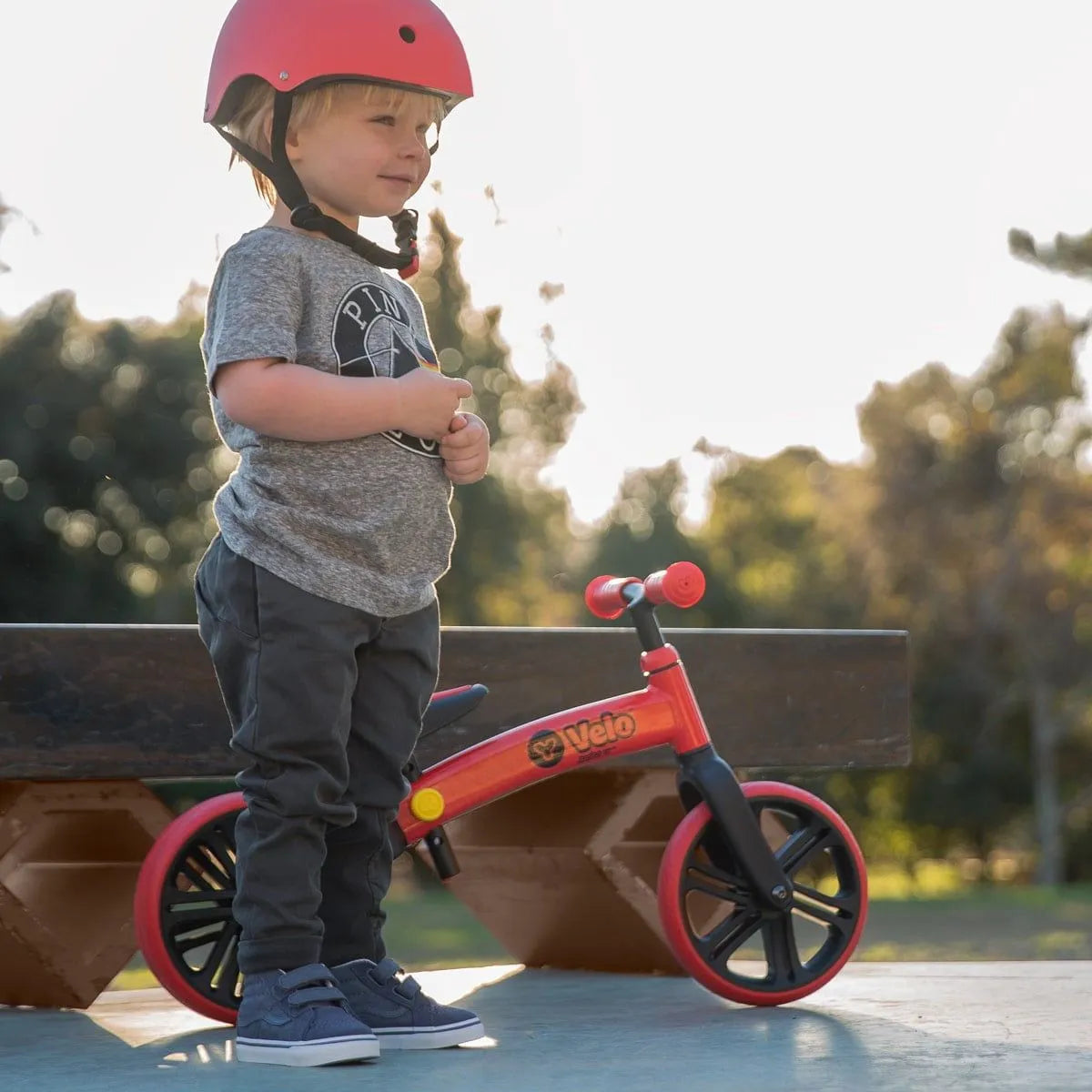 Yvolution Velo Junior Balance Bike Refresh Red