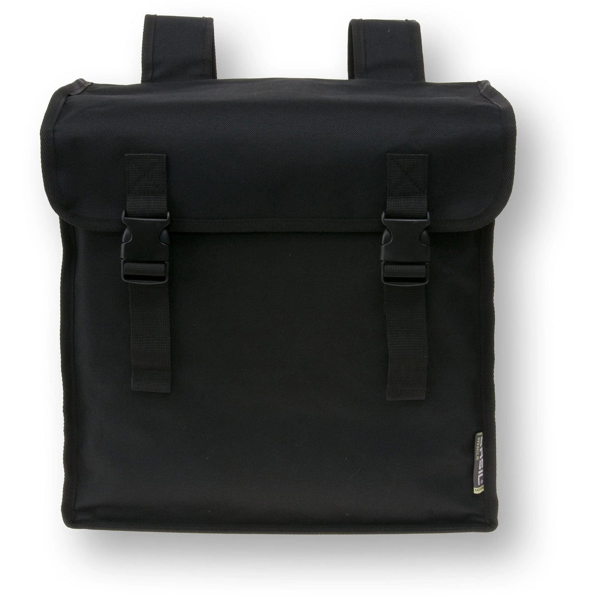 Basil Mara Double Pannier Bag - 26L | Black | Water-Repellent Bicycle Storage