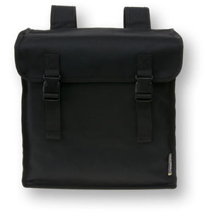 Basil Mara Double Pannier Bag - 26L | Black | Water-Repellent Bicycle Storage