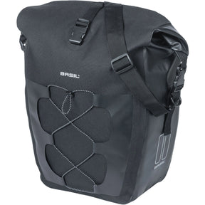Basil Navigator Waterproof Pannier Bag - Large 25-31L | Black | Single Side