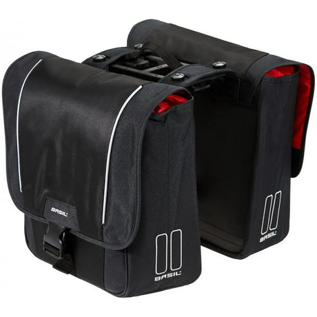 Basil Sport Design Double Pannier MIK 32L | Water-Repellent Bike Bag Grey