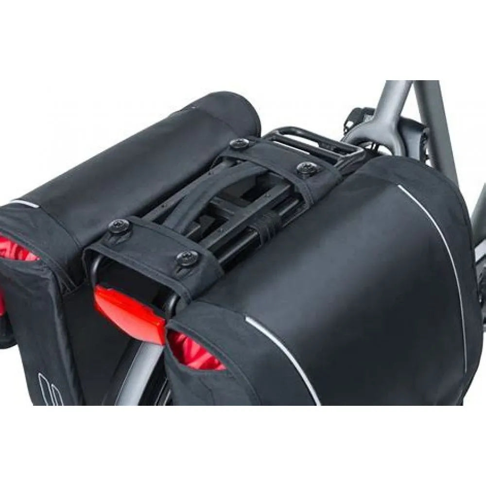 Basil Sport Design Double Pannier MIK 32L | Water-Repellent Bike Bag Grey