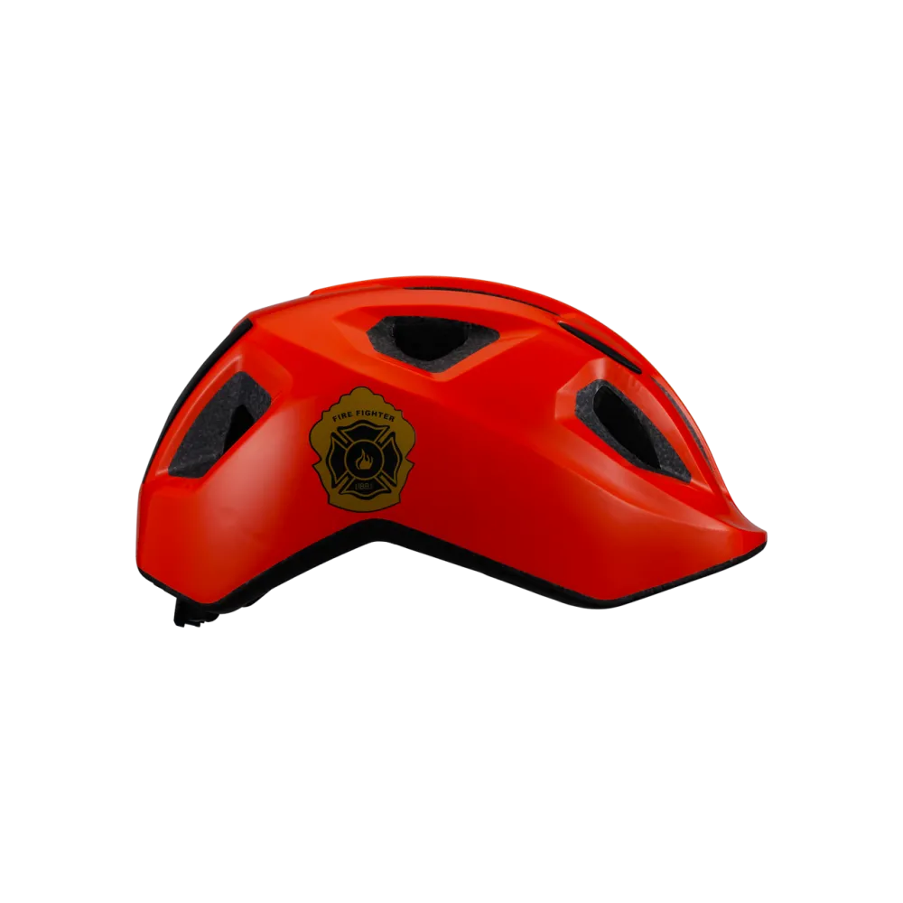 BBB BHE-172 Hero Kids Bike Helmet - Firefighter Design | Size M