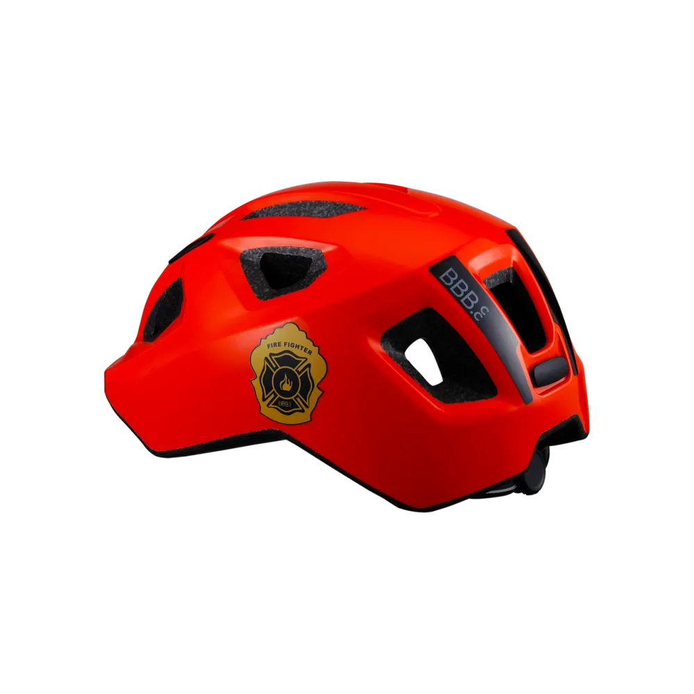 BBB BHE-172 Hero Kids Bike Helmet - Firefighter Design | Size M