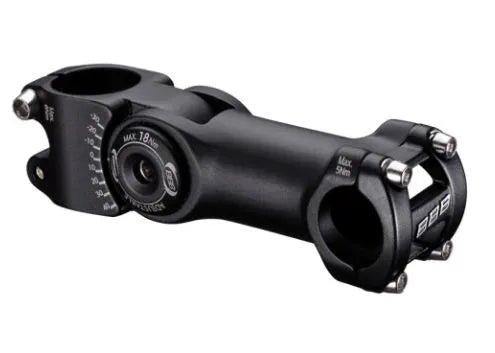 BBB BHS-28 HighSix Adjustable Stem 110mm - Customizable Angle Stem for 25.4mm Handlebars (Black)
