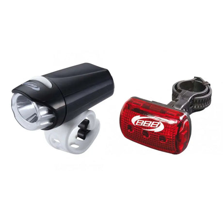 BBB BLS-76 EcoBeam Light Set Black | LED Front and Rear Bike Lights