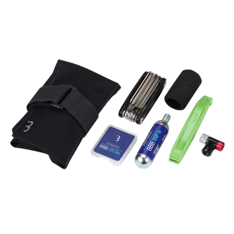 BBB BSB-59 CombiSet RollPack CO2 Saddlebag Toolkit | Complete CO2 Kit for Offroad Adventures