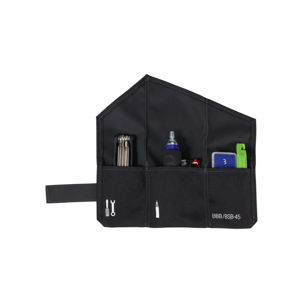BBB BSB-59 CombiSet RollPack CO2 Saddlebag Toolkit | Complete CO2 Kit for Offroad Adventures