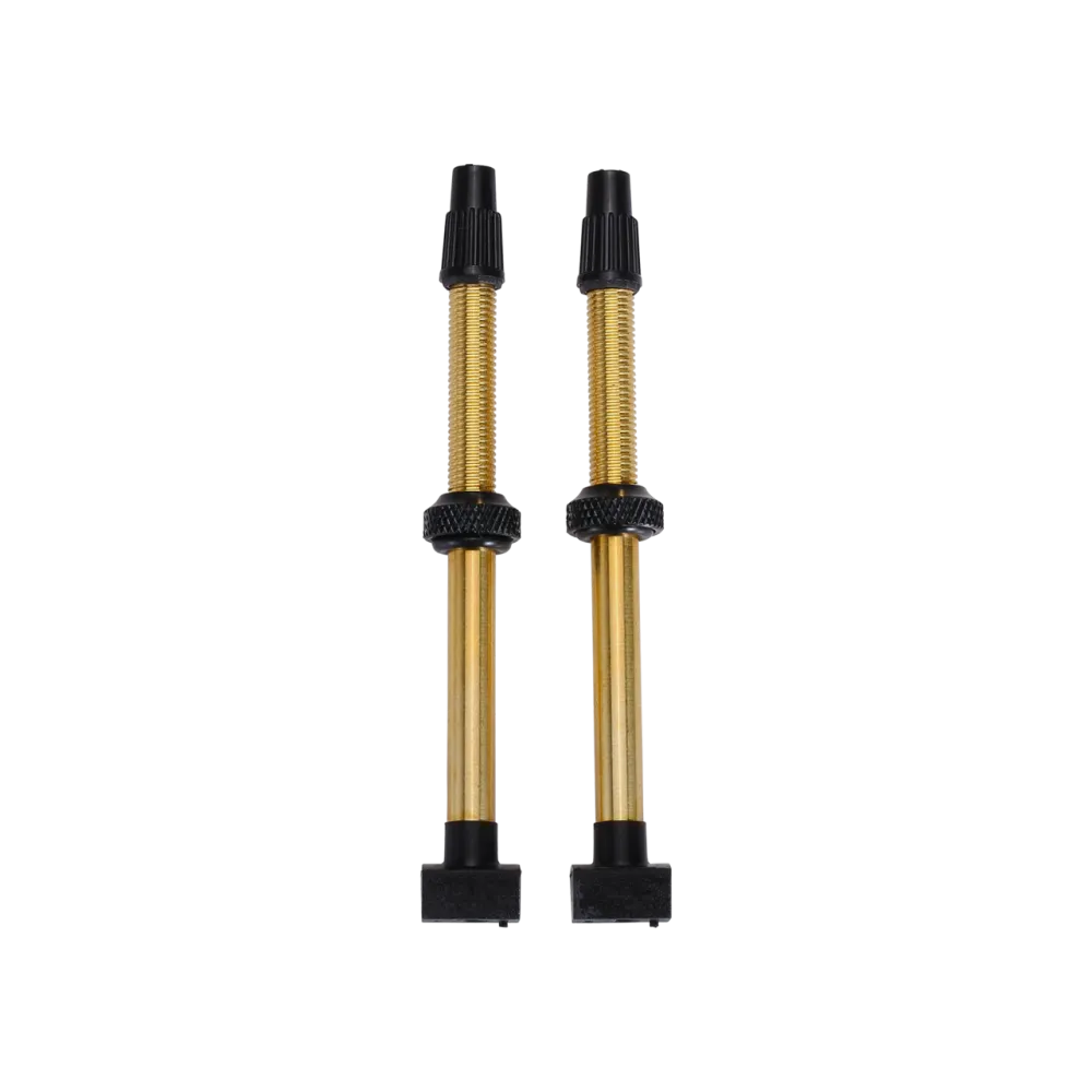 BBB BTI-159 Tubeless Valves 80mm Brass - Removable Core, Airtight Seal