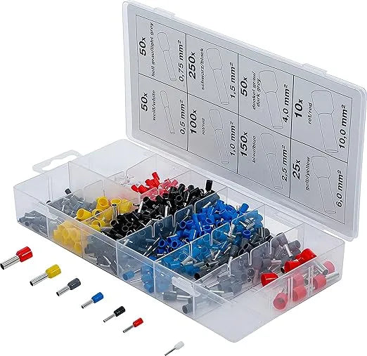 Assortment of Insulated Cable Ferrules - 685pc