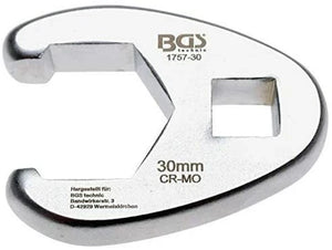BGS 1757-30 Crowfoot Spanner - 30mm, 1/2" Drive, Alloy Steel
