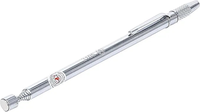 Magnetic Pick-Up Tool, 500 mm Extendable, 0.5 kg Capacity, with Nozzle Cleaner and Clip Holder