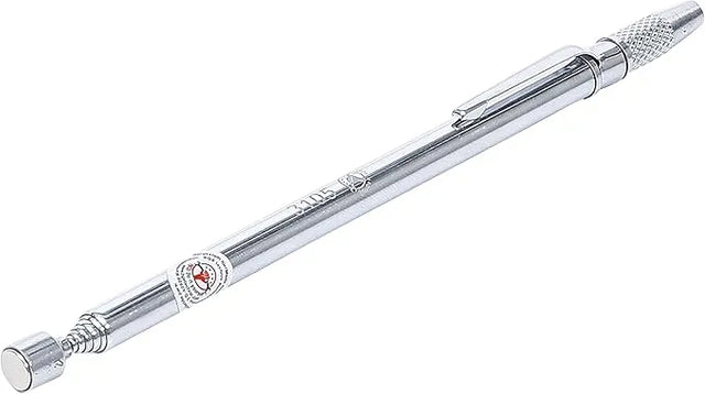 Magnetic Pick-Up Tool, 500 mm Extendable, 0.5 kg Capacity, with Nozzle Cleaner and Clip Holder