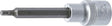  Bit Socket, 100 mm Length, 12.5 mm (1/2") Drive, Internal Hexagon 4 mm