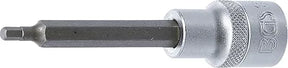  Bit Socket, 100 mm Length, 12.5 mm (1/2") Drive, Internal Hexagon 4 mm