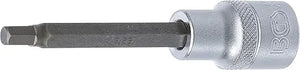 Bit Socket, 100 mm Length, 12.5 mm (1/2") Drive, Internal Hexagon 6 mm