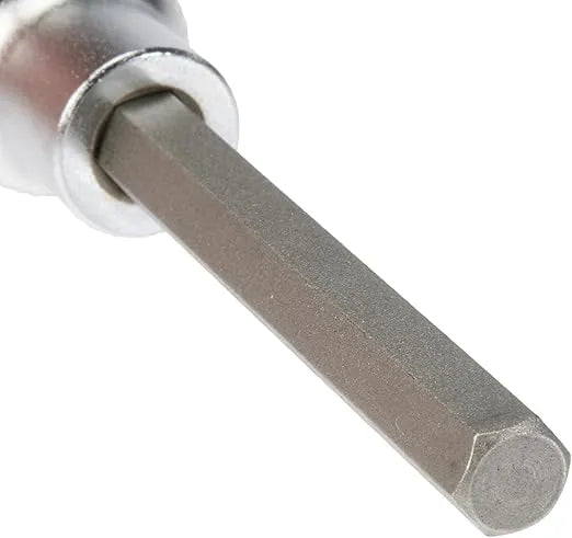 Bit Socket, 100 mm Length, 12.5 mm (1/2") Drive, Internal Hexagon 8 mm