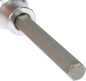 Bit Socket, 100 mm Length, 12.5 mm (1/2") Drive, Internal Hexagon 8 mm