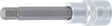 BGS 4268 Bit Socket, 100 mm Length, 12.5 mm (1/2") Drive, Internal Hexagon 9 mm