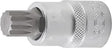 Bit Socket, 12.5 mm (1/2") Drive, Spline (XZN) M14, 55 mm Length